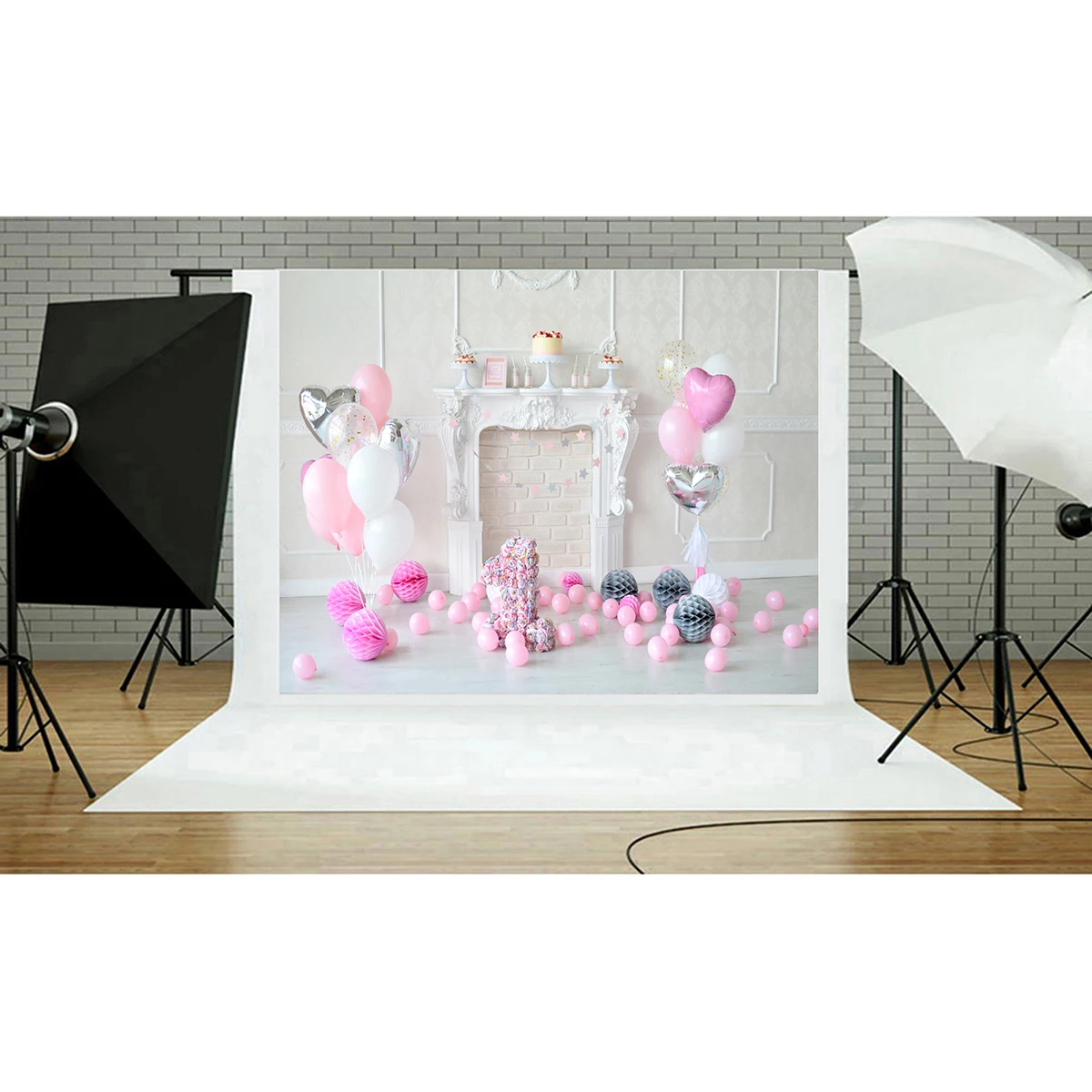 

Photo Background Cloth Durable Seamless Wrinkle 1st Birthday Backdrops Photography Props Professional Scene