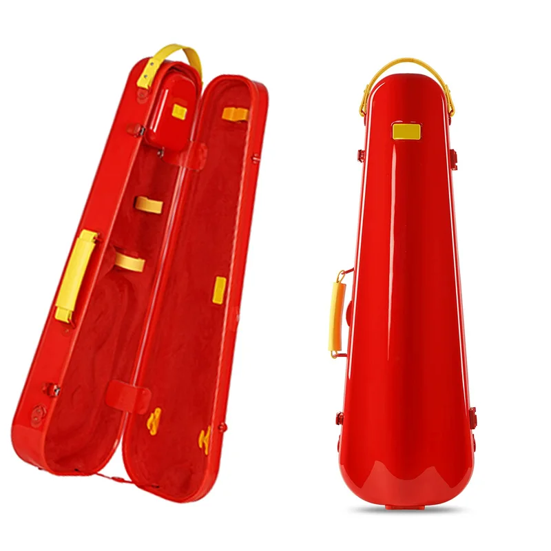 4/4 Violin Box Case Triangle Macaron Color Small Waist Series Password Lock Shoulder Back