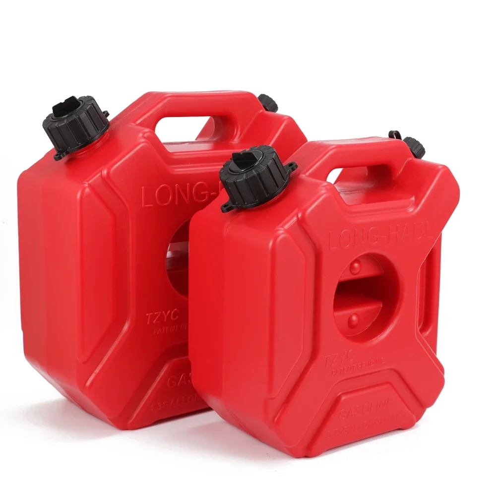 3L/5L Fuel Tank Gas Cans Spare Petrol Tanks Mount Plastic Motorcycle Jerry Can Gasoline Oil Container with Fuel-jugs Lock