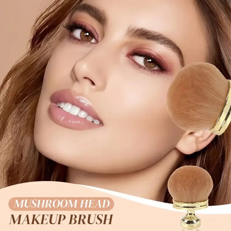 Pennello per trucco super morbido Pennello per cipria extra soffice con testa a fungo Pennello per fard multiuso Strumenti di bellezza