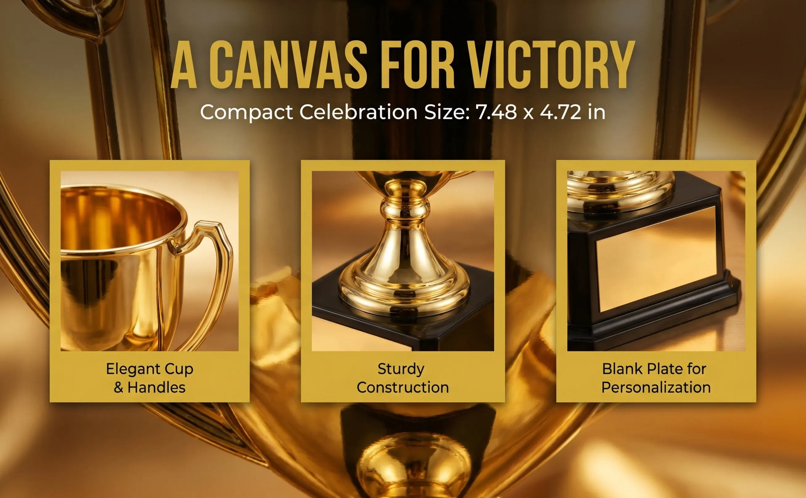 Football Trophy Plastic Gold Award Small Size Base Design for Sports Competition Party Rewards Winner Trophy Mini Trophies