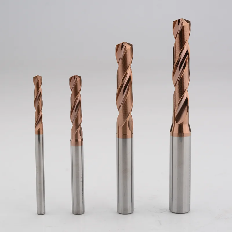 Carbide drill, no fixed point, no lifting, high-efficiency drilling, 60HRC hardness, machinable fixed shank 3D