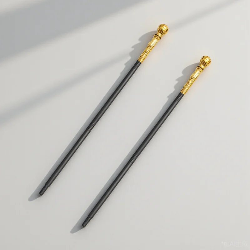 

2pcs King Cosplay Scepter Lightweight 3-Section Detachable Design For Halloween Stage Performance Egyptian Cosplay Supplies
