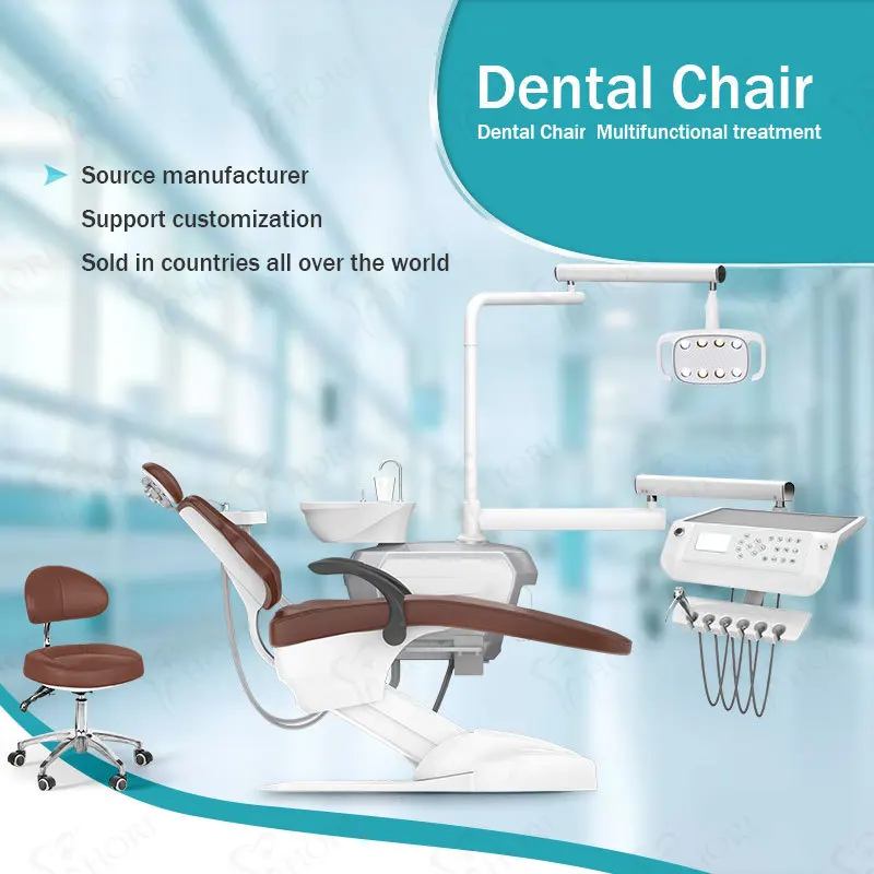 Dental Chair Unit with Auto Height Adjustment, Dental Treatment Unit,Ergonomic Oral Clinic Chair,Dental Operating Chair
