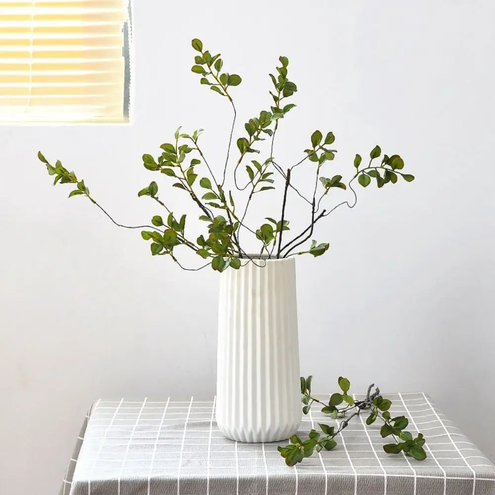 Plastic Material Autumn Leaf Plant Red Maple Leaves Vintage Style Maple Leaf Branch Long Handmade Creative Retro Fake Maple Leaf