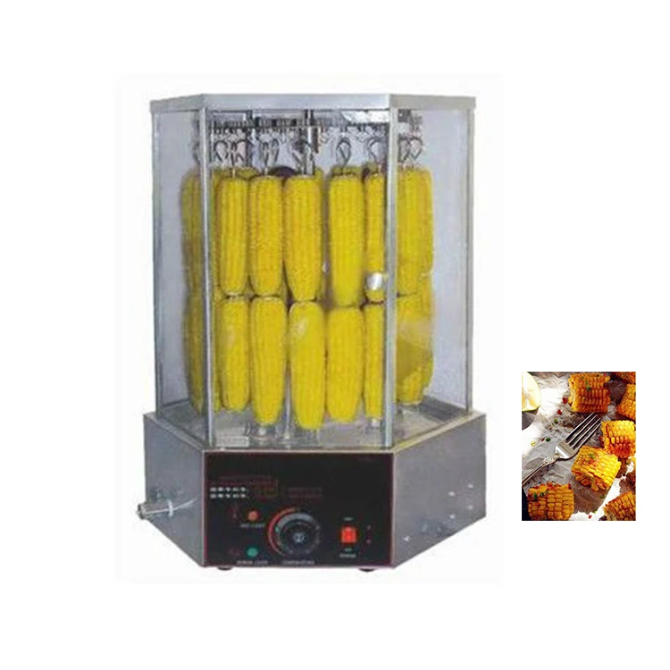 Corn roasting machine /meat automatic rotating barbecue grill /chicken shawarma machine