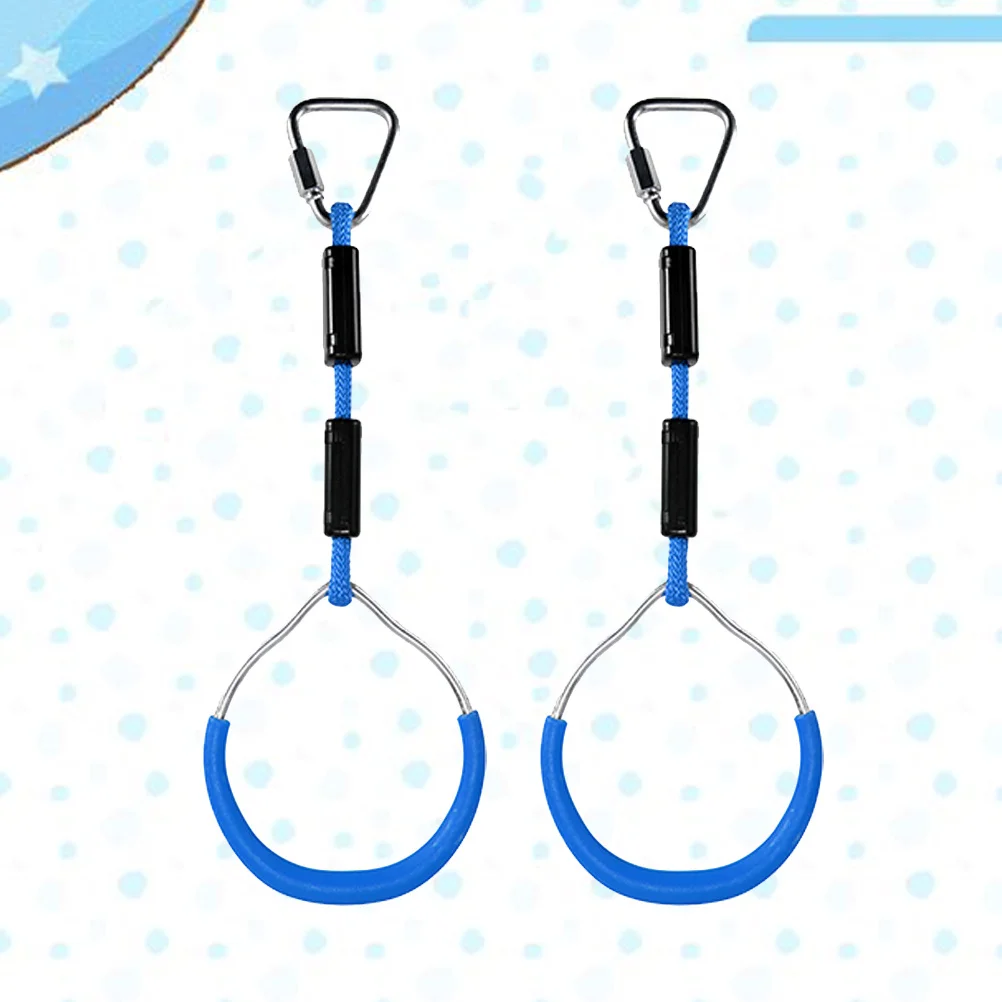 

2Pcs Colorful Gymnastic Rings for Kids 120kg Support Smooth Grip Widely Used in Home Gym Park Climbing Fitness