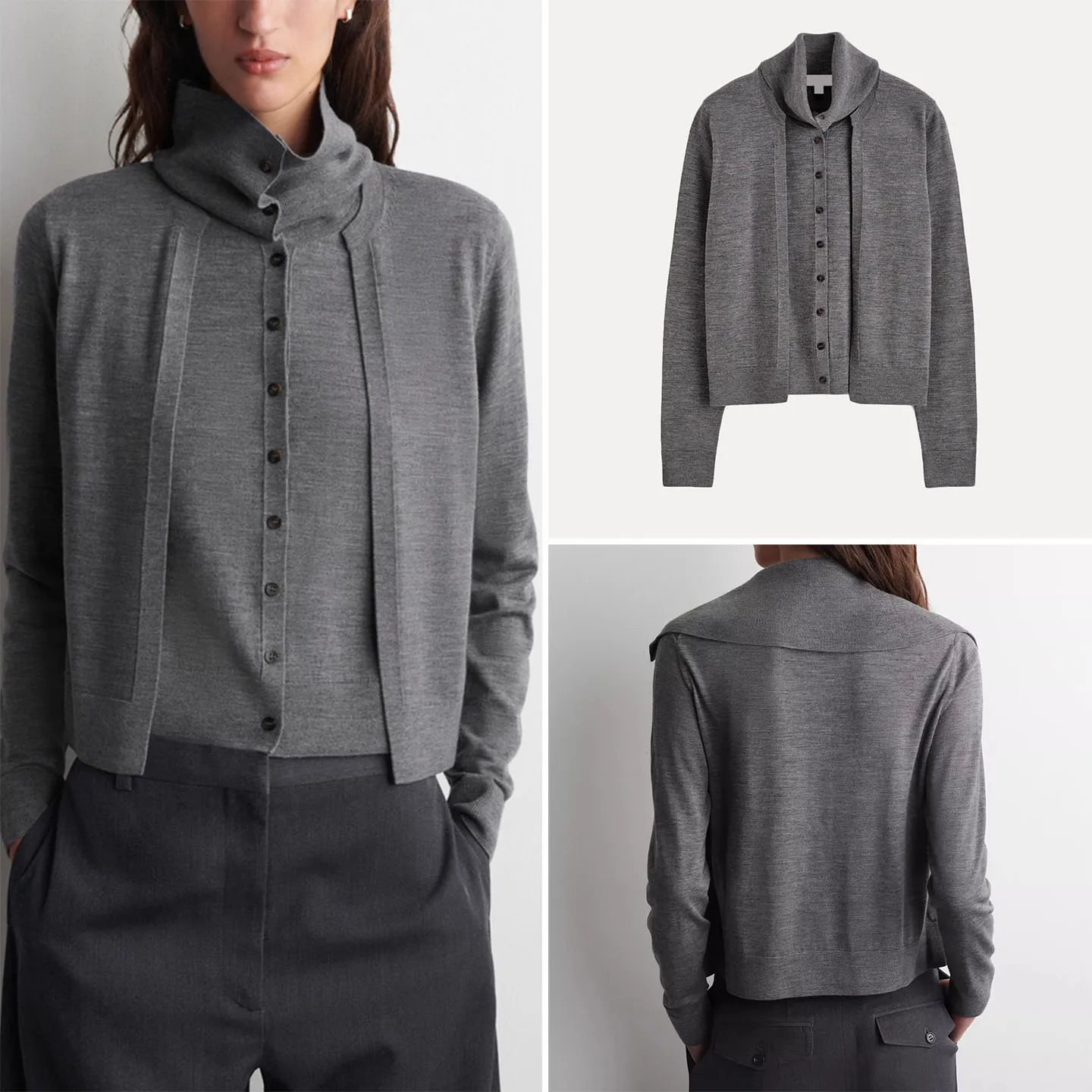 

Ele Fake Two-Piece Set Open Cardigan Autumn 2025 New Women's Faion Versatile Z Knitted Sweater ort Length Long S...