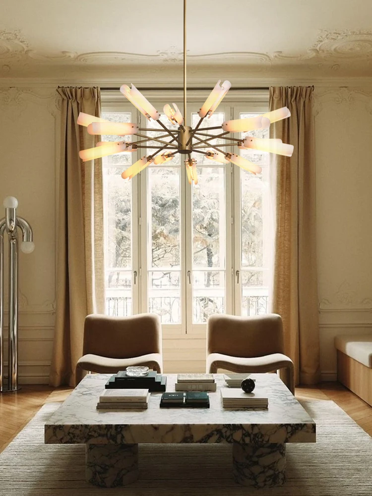 

Illuminate Your Foyer Or Dining Room With Our E14 LED Copper Glass Chandelier Dimming Function Brass Black Chrome Hardware