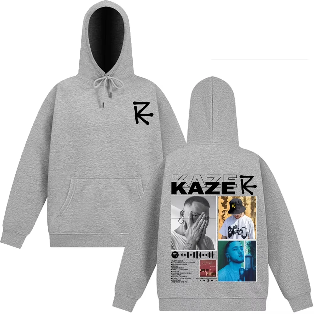 Rapper Kazer Album Tour 2026  Print Hoodie womenmen Long-sleeved Loose Casual Sweatshirt Loose Casual Pullover Winter Streetwear