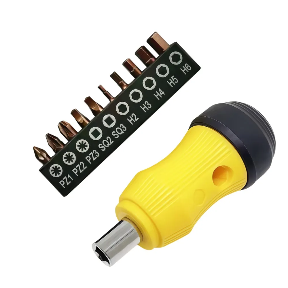 Mini-Schraubendreher-Set mit Phillips-/Quadrat-/HEX-/Torx-Bits mit hoher Härte, 25 mm lang, multifunktional, 1/4-Zoll-Sechskant-Schraubendreher, Handwerkzeuge – Detail 12