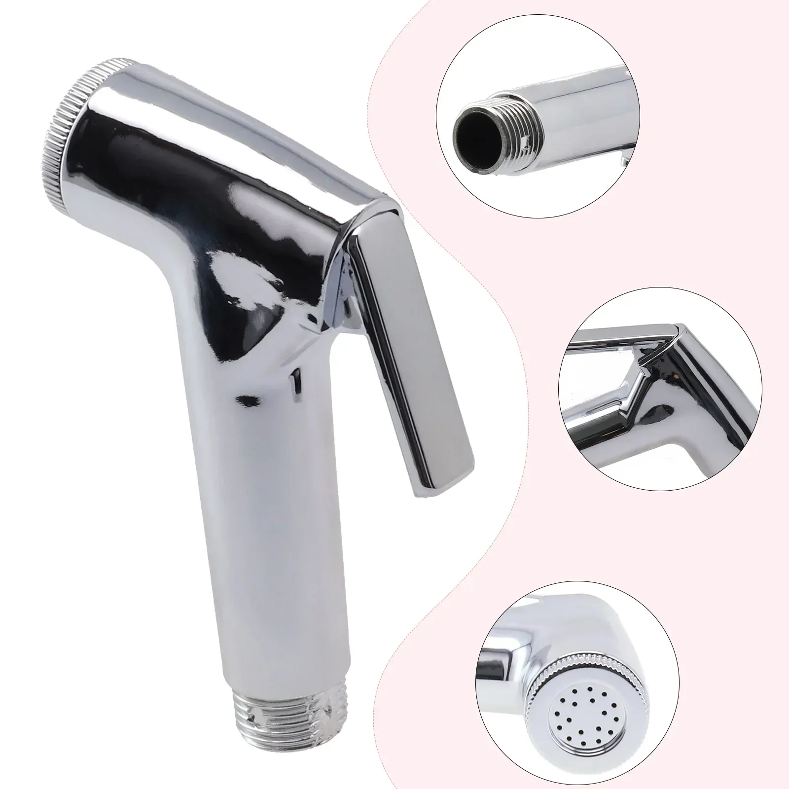 Toilet Washers Bidet Spray Shower Nozzle Washing Head Flushing Tool Handheld High Pressure For Most Shower Hose 1pcs