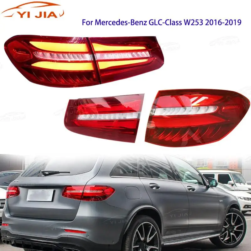 Taillight For Mercedes-Benz GLC-Class W253 GLC200L GLC260L GLC300L 2016-2019 LED Tail Light Rear Assembly Brake Light