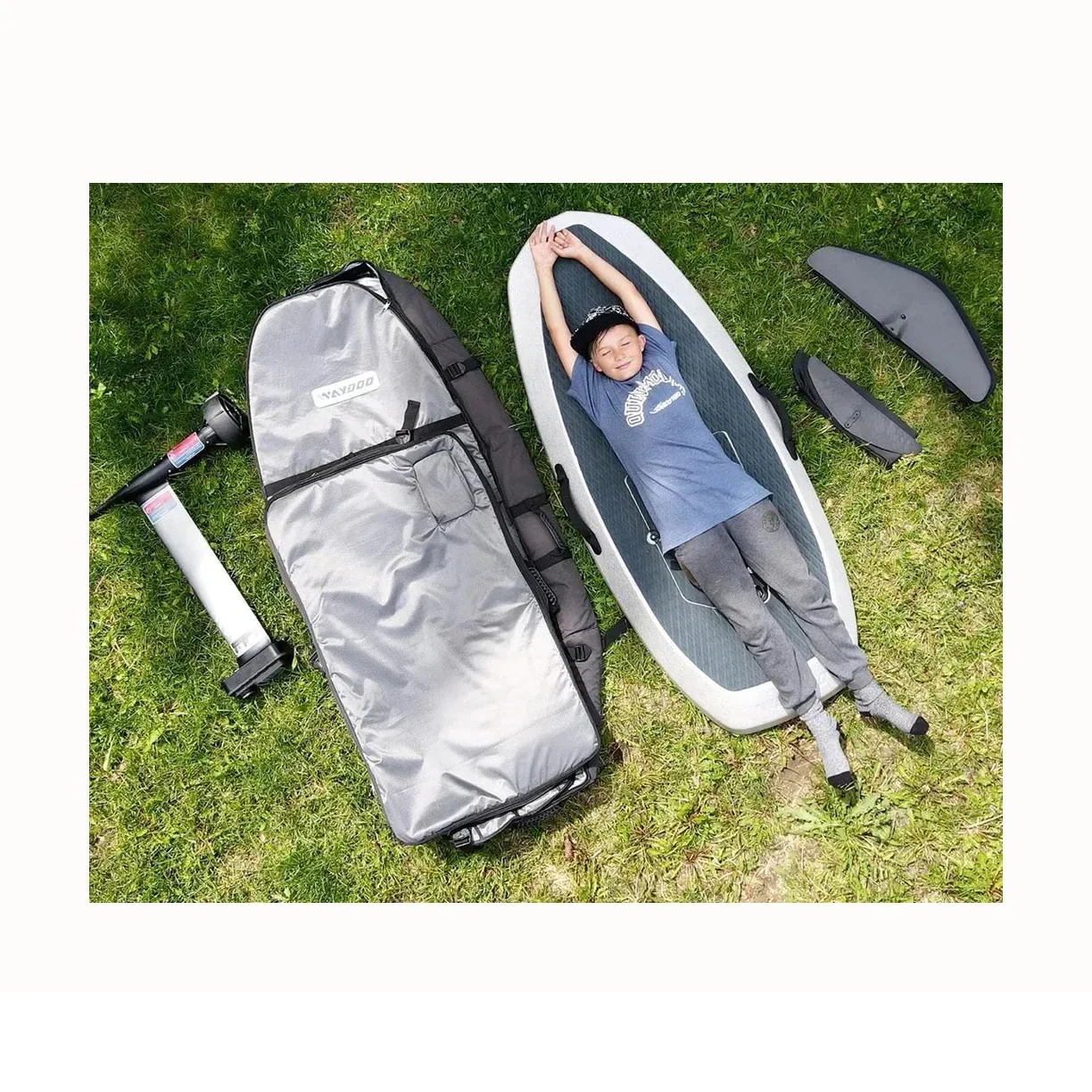 وصل حديثًا لوح Wadoo flyer one 6000 وات wingfoil hydrofoil 35 km/ساعة لوح ركوب الأمواج محلق للرياضات المائية