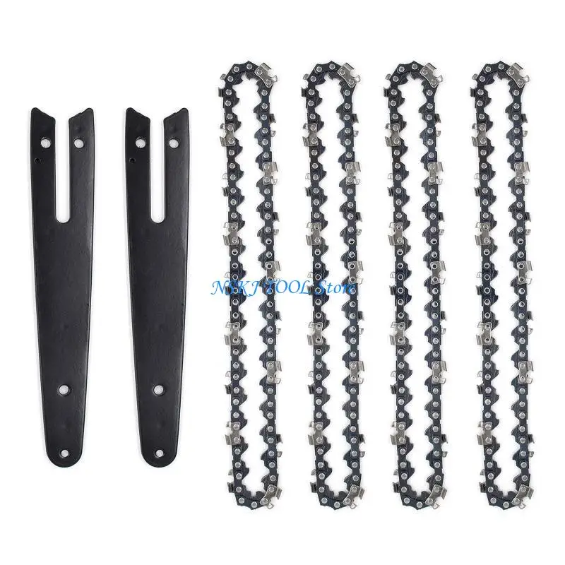 L8RC Durable 4/6'' for Sharp Chains and Guides Set for Mini Electric Manganese St