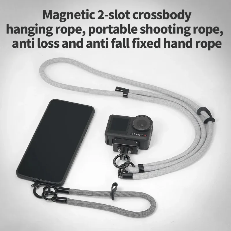 

Action Camera Wrist Strap Anti-Drop Quick-release Magnetic Mount for GoPro 13 Insta360 X5 DJI Action Pocket3 Mobile Phone Holder