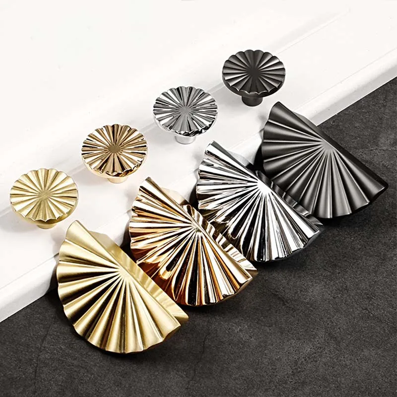 Moderner, minimalistischer Schranktürgriff, goldener Badezimmerschrank, runder Theke aus grauer Zinklegierung, Möbelgriffe für Kleiderschrank-Türgriffe