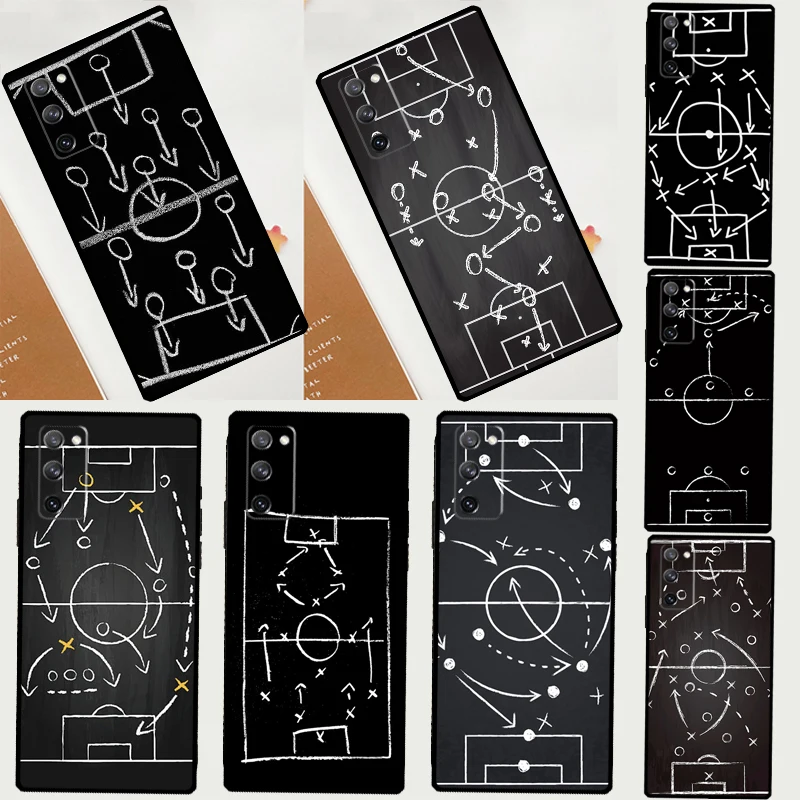 Football Soccer Tactics Time Phone Case For Samsung Galaxy S25 S24 S23 S22 S21 Ultra S9 S10 S20 Plus FE Funda Cover Shell