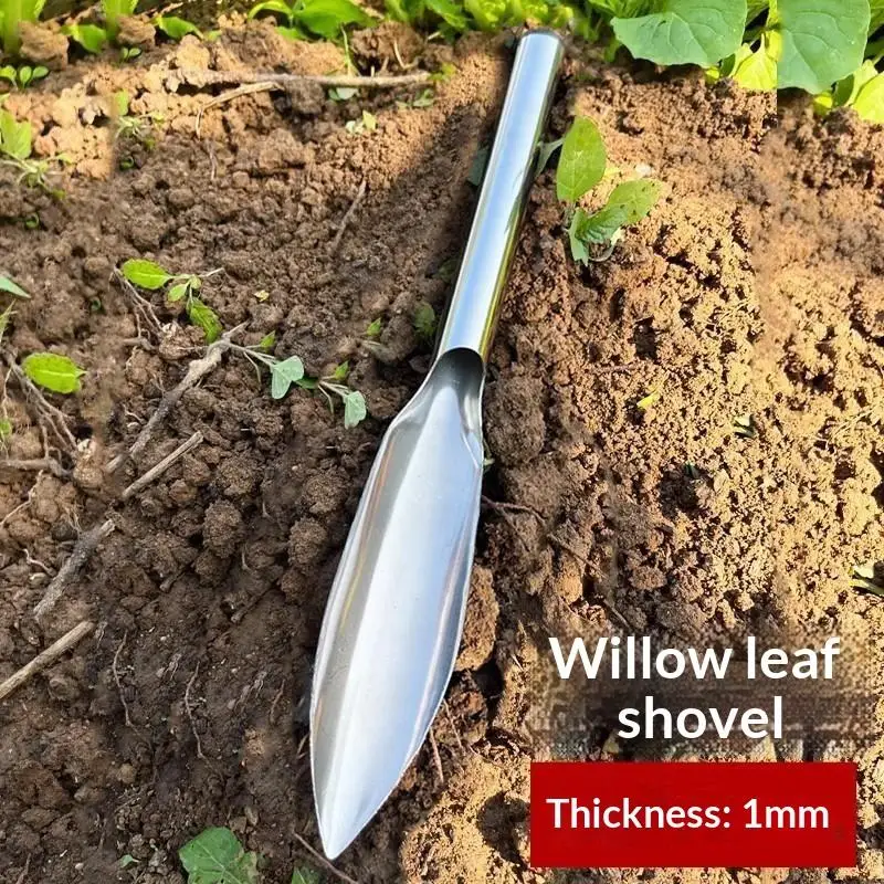 Ergonomic Stainless Steel Mini Garden Trowel Non-Slip Hand Shovel for Vegetable Planting Home Garden Maintenance