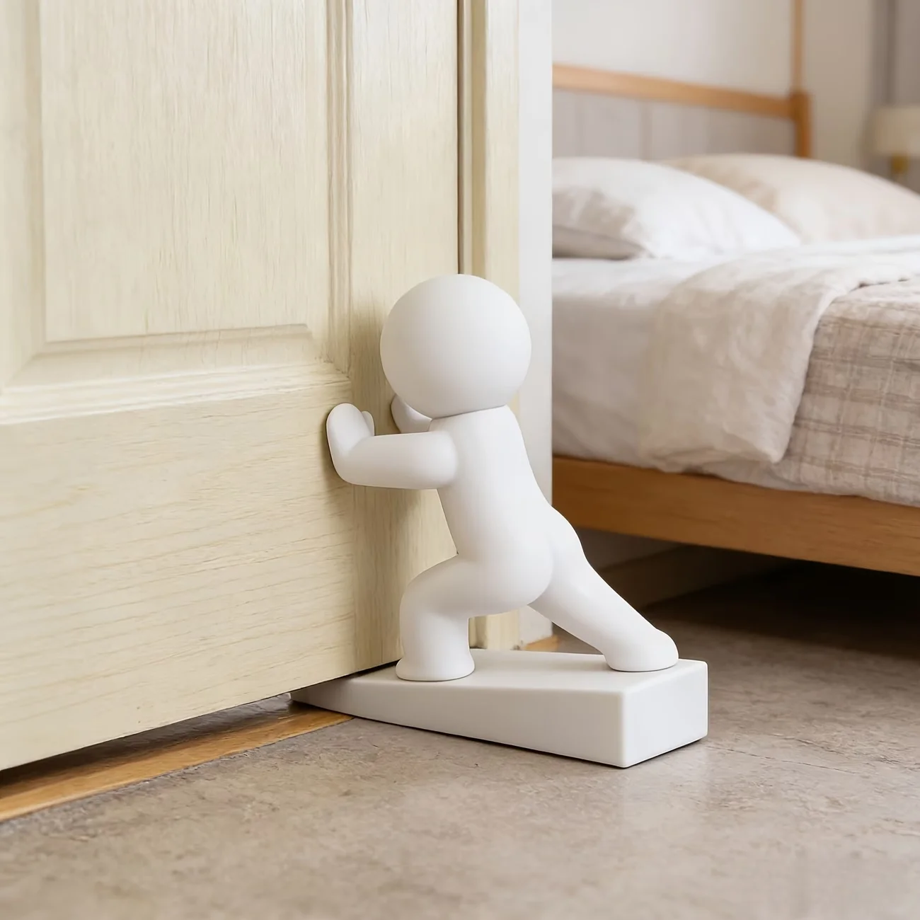 1/3 pièces de butée de porte décorative mignonne, butée de porte flexible et mobile, base antidérapante pour protéger les murs, décoration de la maison