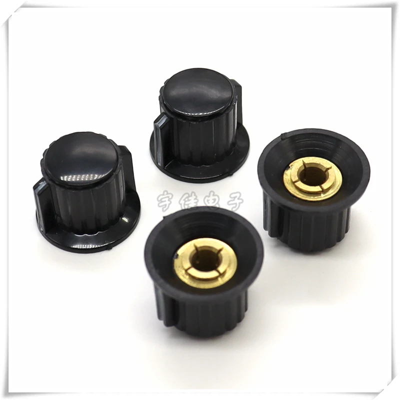 5PCS KYP25*20 Plastic Potentiometer knob, Speed Control Knob cap, Instrument switch, 6MM Cover Screw