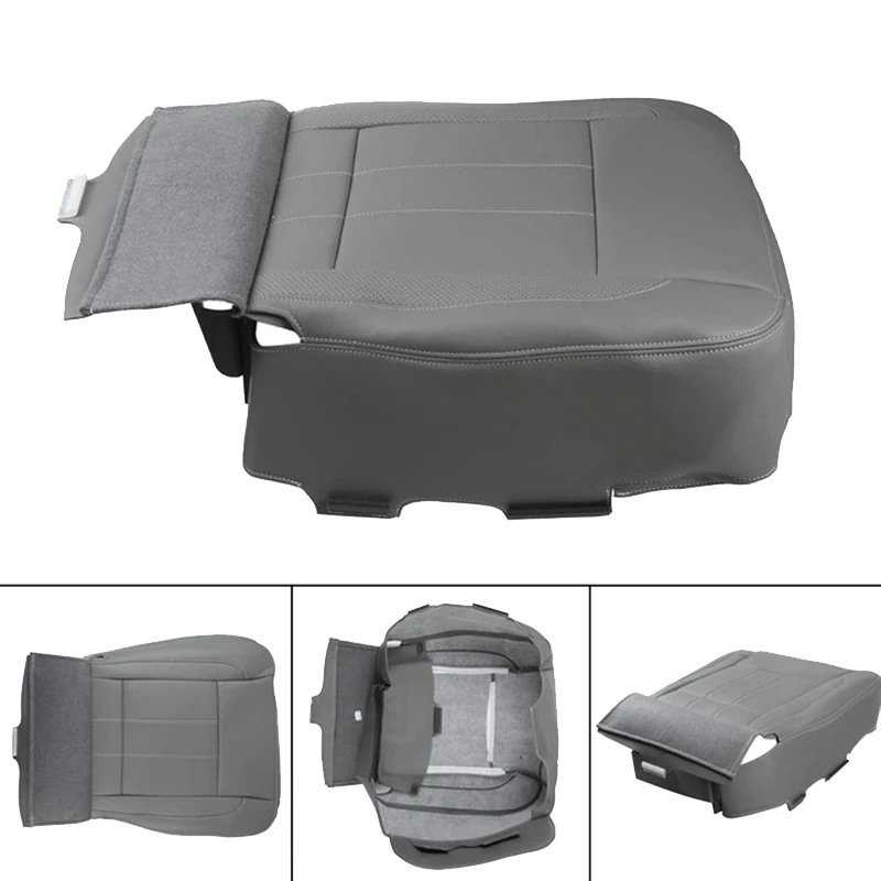 Car Front Driver Side PU Leather Seat Cushion Bottom Seat Cover For Dodge Ram 1500 2500 3500 4500 2006 - 2009