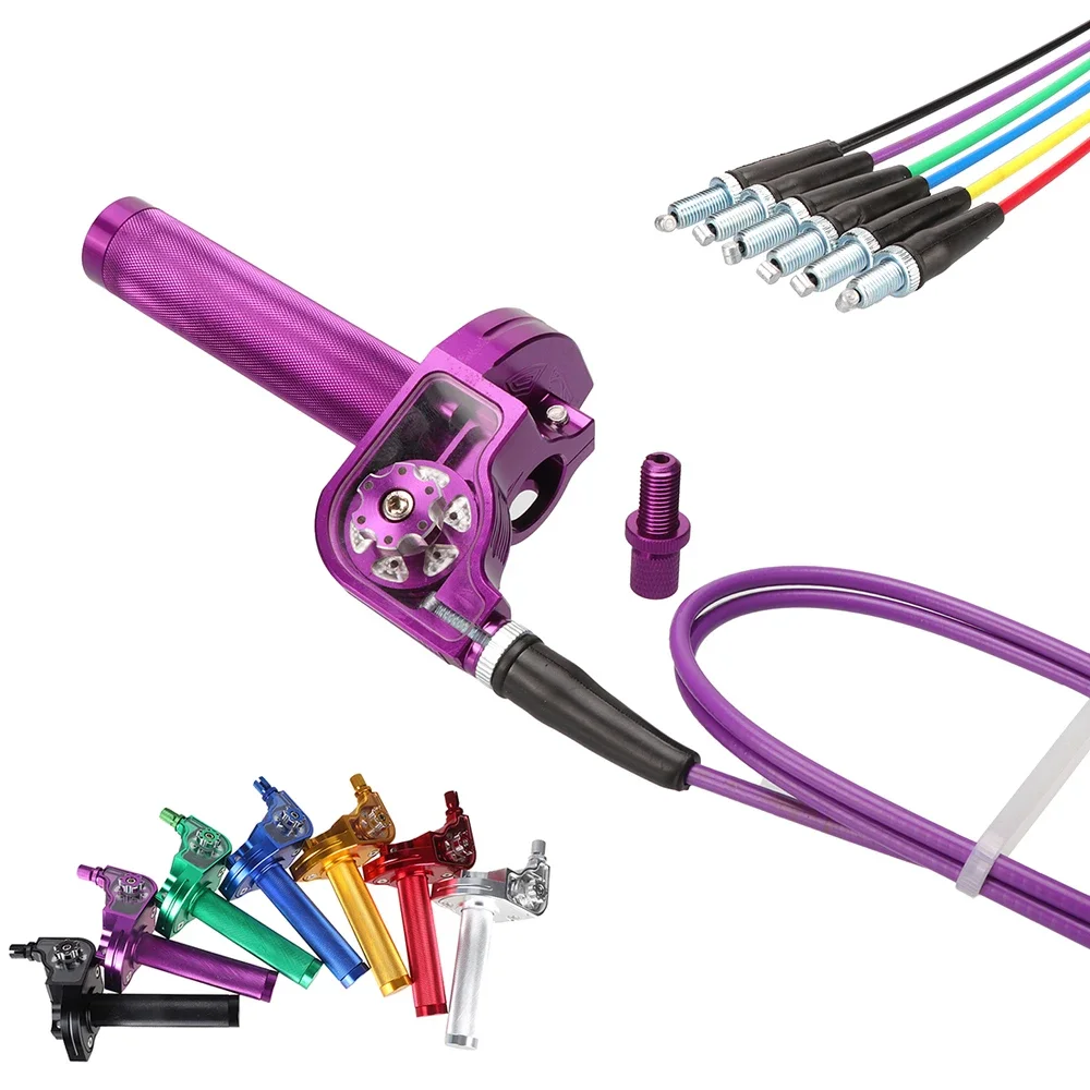 

Throttle Control Grip 22mm CNC Aluminum Dirt Bike Cable Fits 50cc 70cc 110cc 125cc 250cc 350cc Motorcycle Performance Parts