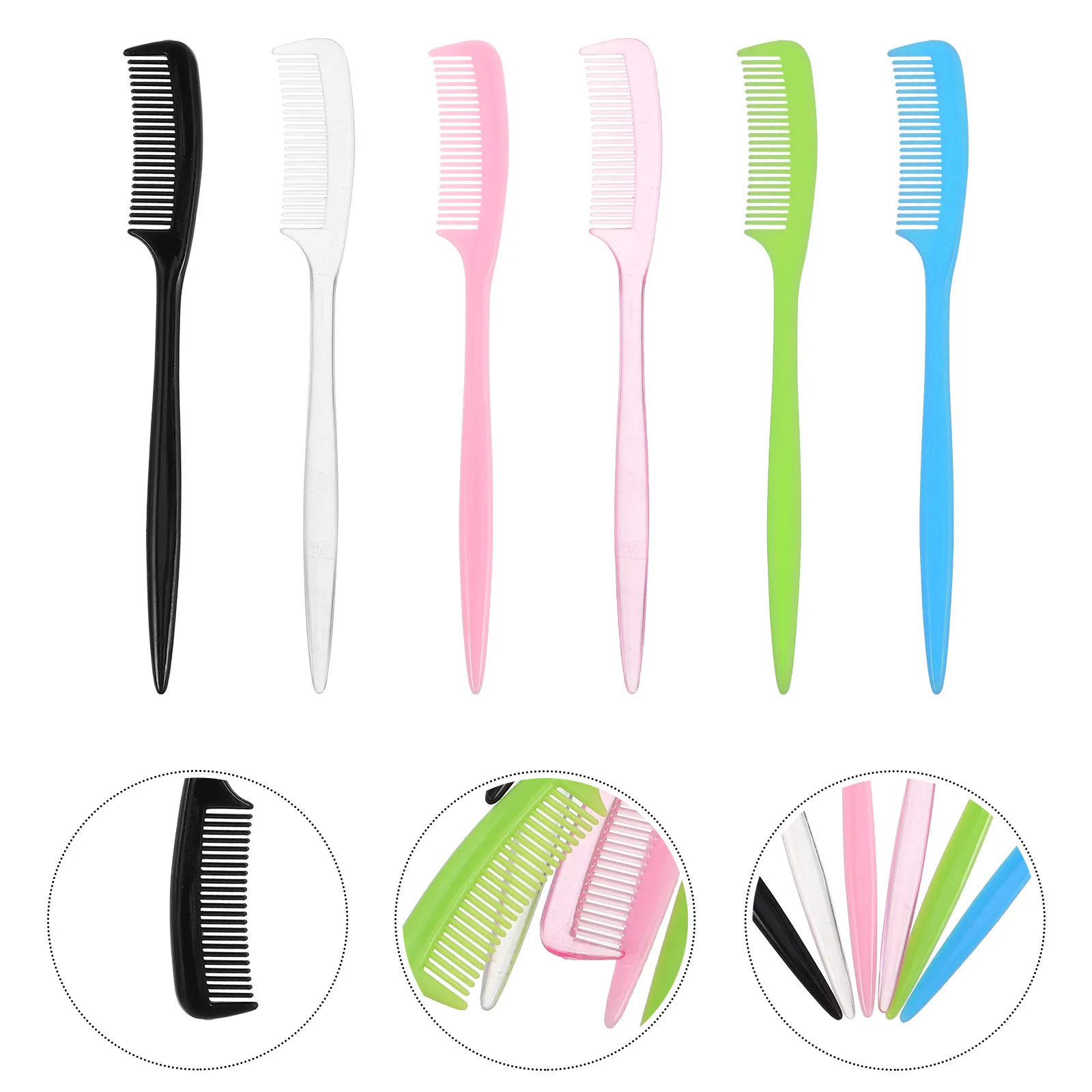 

12Pcs Miniature Hair Styling Kit for 30Cm Figures Fine-Tooth Pocket Comb Rat Tail Parting Tool Detangling Grooming Accessories
