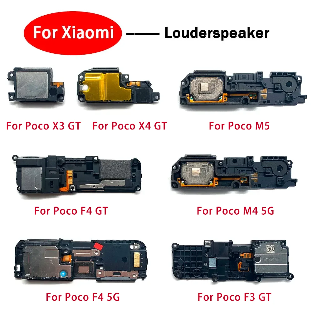 Loudspeaker For Xiaomi Poco F3 F4 5G M4 M5 X3 X4 GT Loud Speaker Buzzer Ringer Sound Module Parts