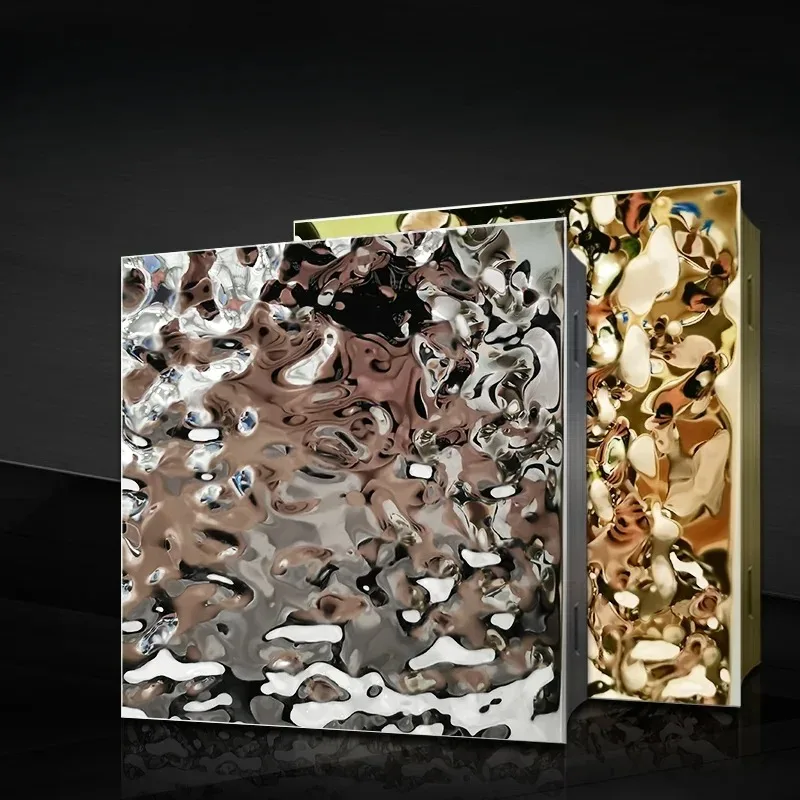 

【Best-selling】Integrated Ceiling Stainless Steel Gusset 600 * 600mm Engineering Gusset Ceiling Material Wave Plate