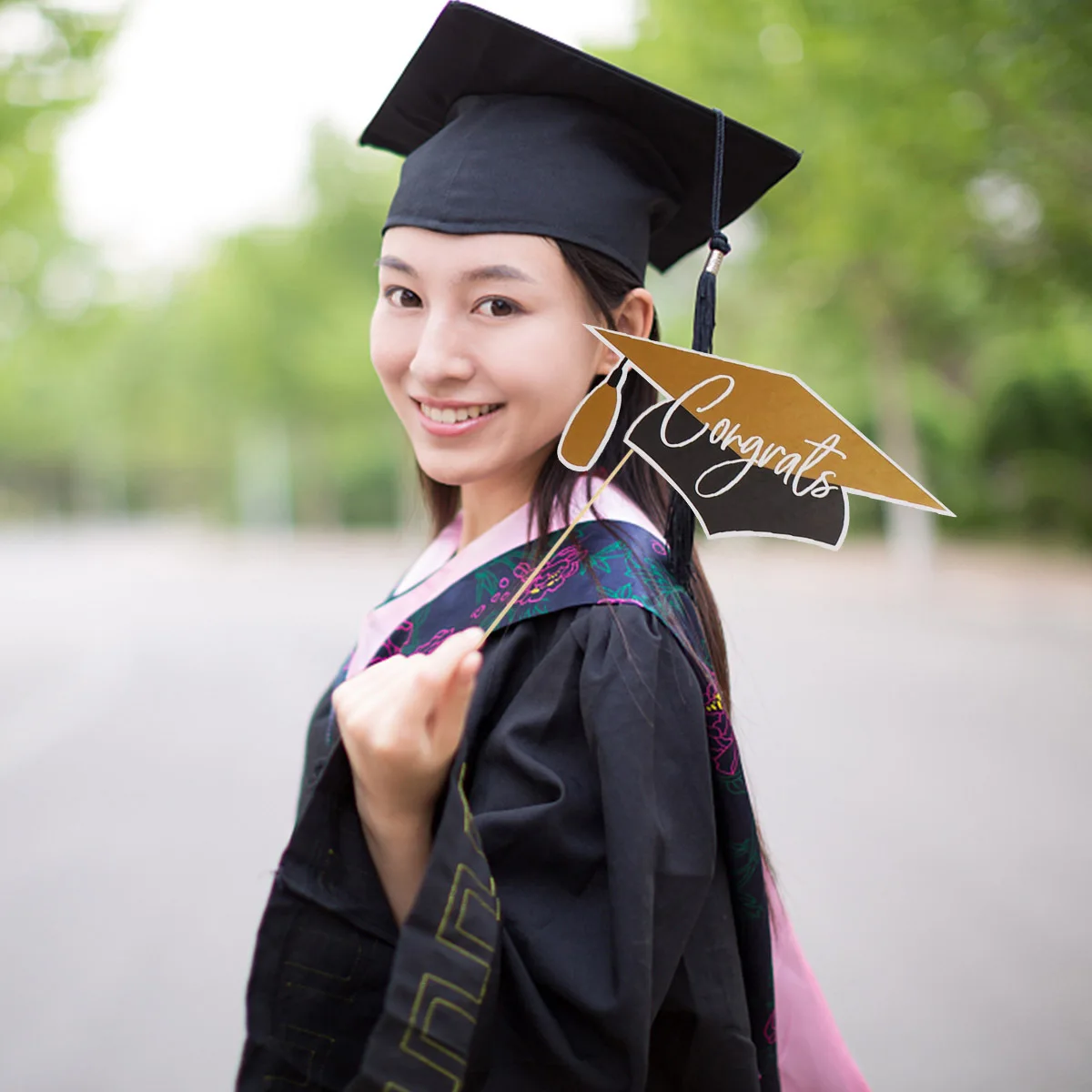 

24 Pcs Graduation Photo Booth Prop Centerpieces for Party Props 's Season Supplies