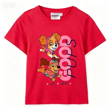 2026 Paw Patrol Custom Parent-child Pure Cotton T-shirt, Comfortable, Breathable, High-quality Ins Y2k