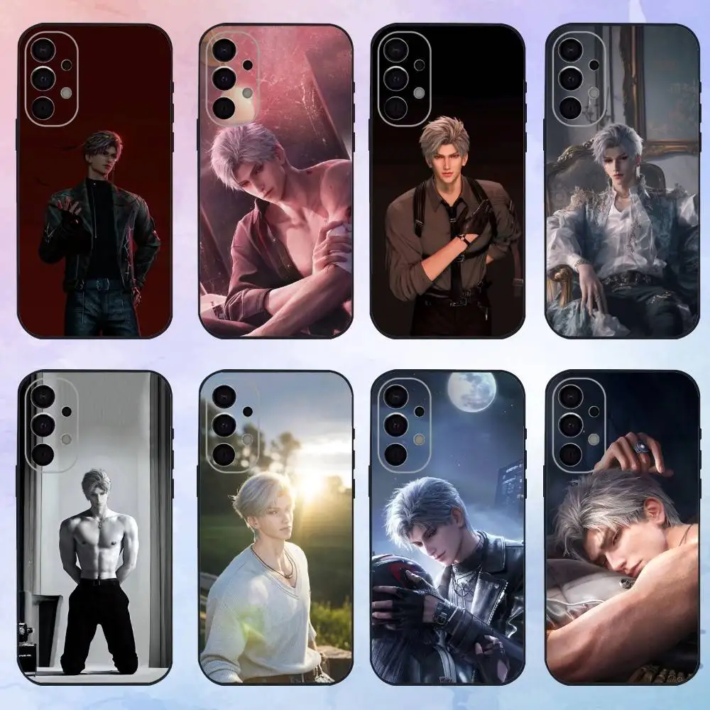 

S-Sylus Love and Deep Space Phone Case For Samsung S25,S24,S21,S22,S23,S30,Ultra,S20,Plus,Fe,Lite,Note,10,9,5G Black Cover