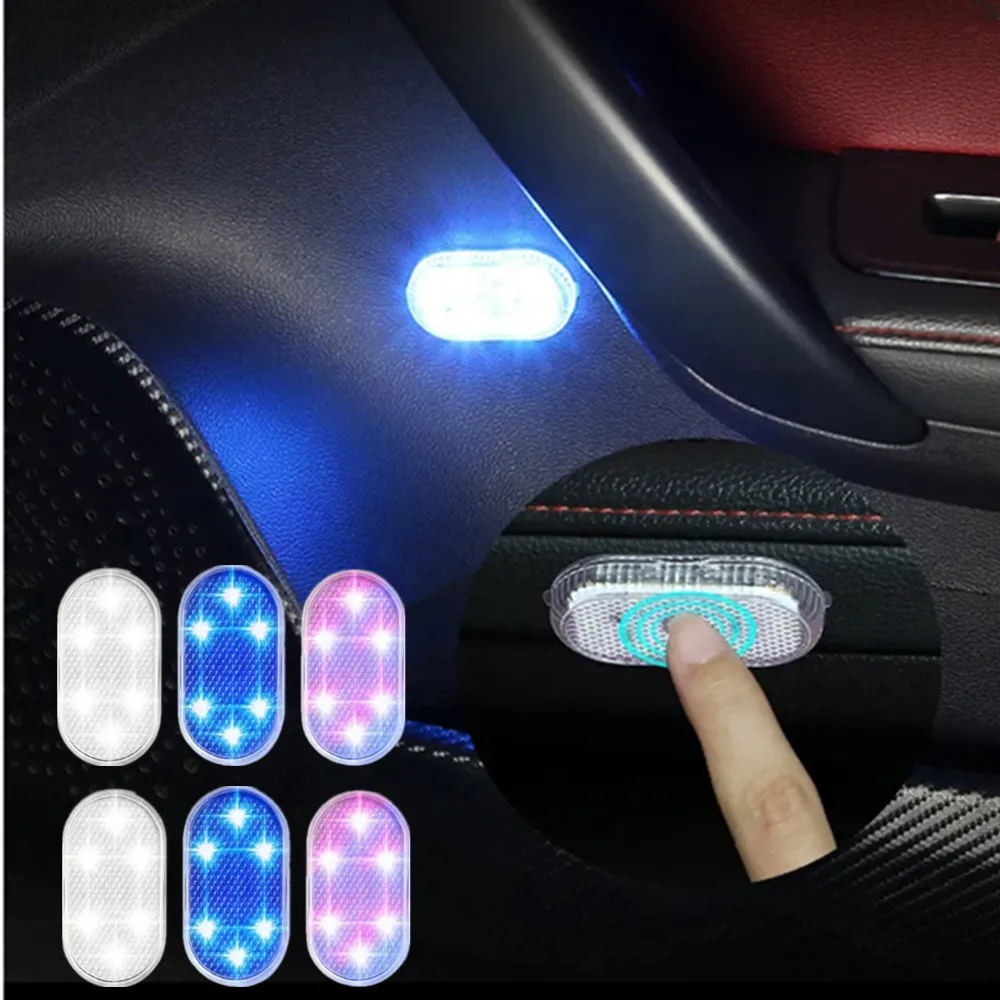 

Portable Touch led lights car Interior Light LED Lamp Touch Sensor USB Wireless Magnetic Auto Roof Ceiling Reading Light