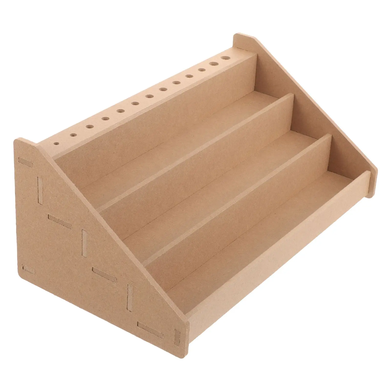 

Paint Rack Brush Miniature Painting Shelves Wood Holder Acrylic Storage Organizer