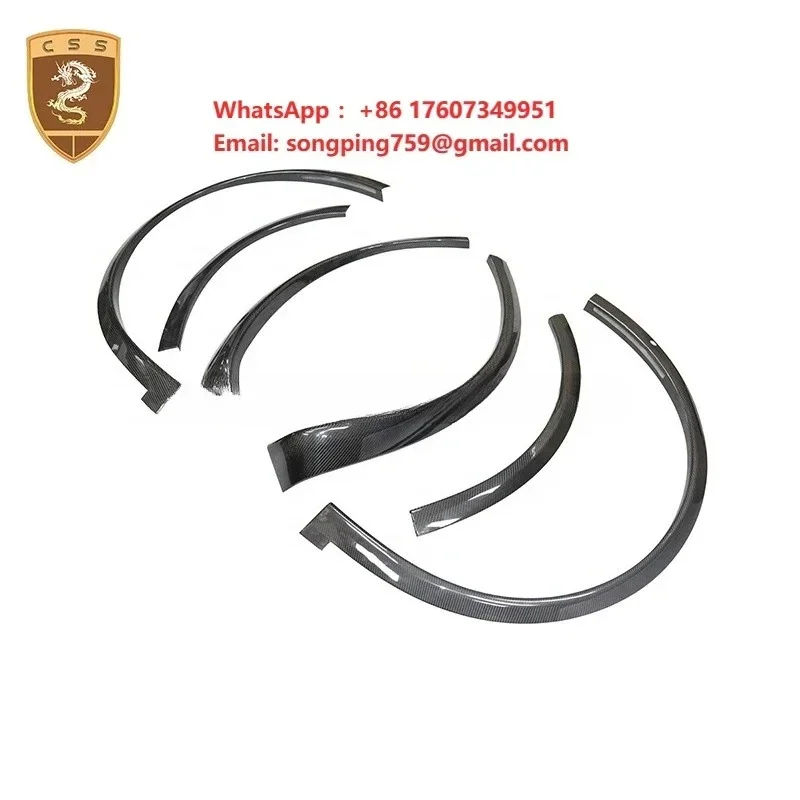 OEM Car Fender Flares Arch Wheel Eyebrow for Tesla Model X Carbon Fiber Wheel Arch Fender Trim