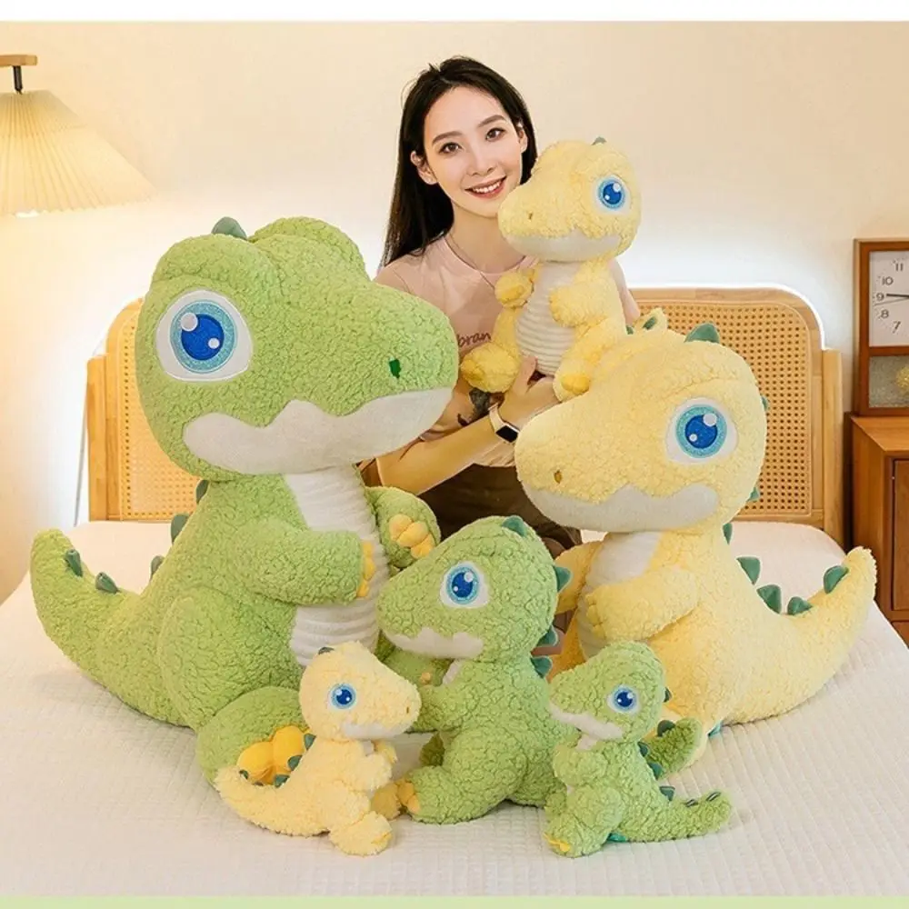 

Fluffy Big Eyed Dinosaur Plush Doll Collection Soft Cartoon Dinosaur Plush Toy Appease Cute Stuffed Animals Doll