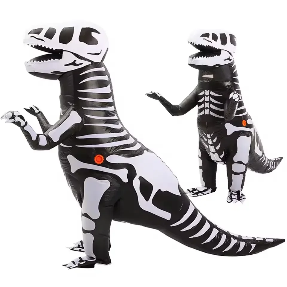 Adult Skeleton Dinosaur Inflatable Costume: The Ultimate Party Starter thumbnail