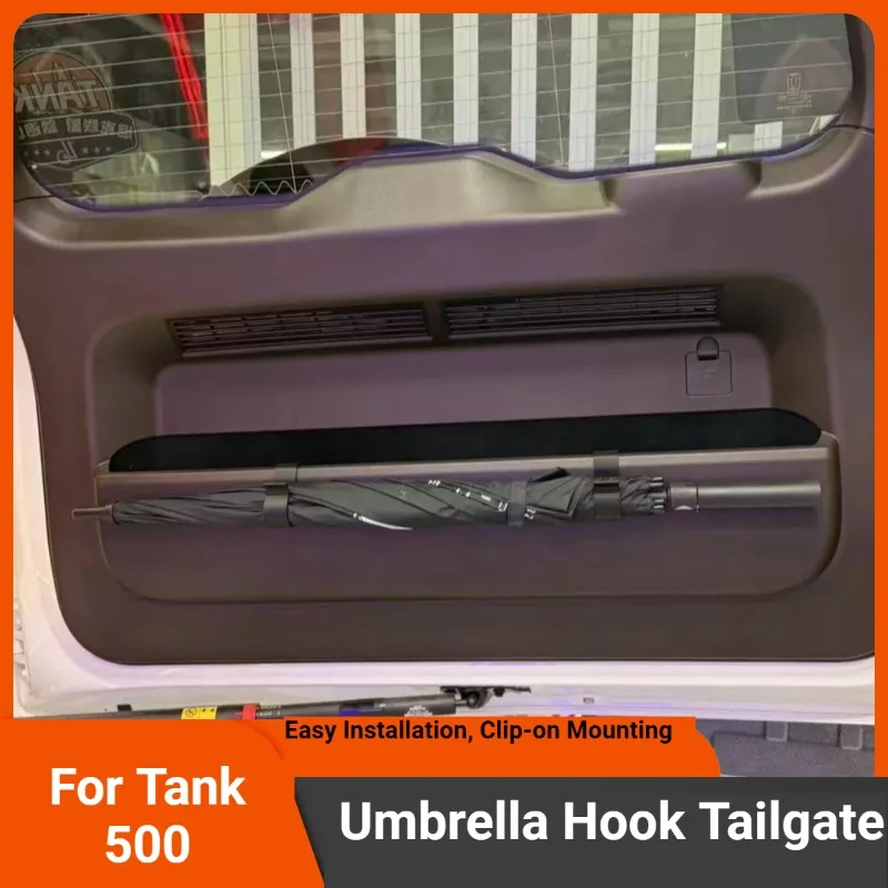 For Rear Door Umbrella Hook Storage Bracket, Interior Hanging Organizer Modification Accessories Fit For 2022-2026 Tank 500