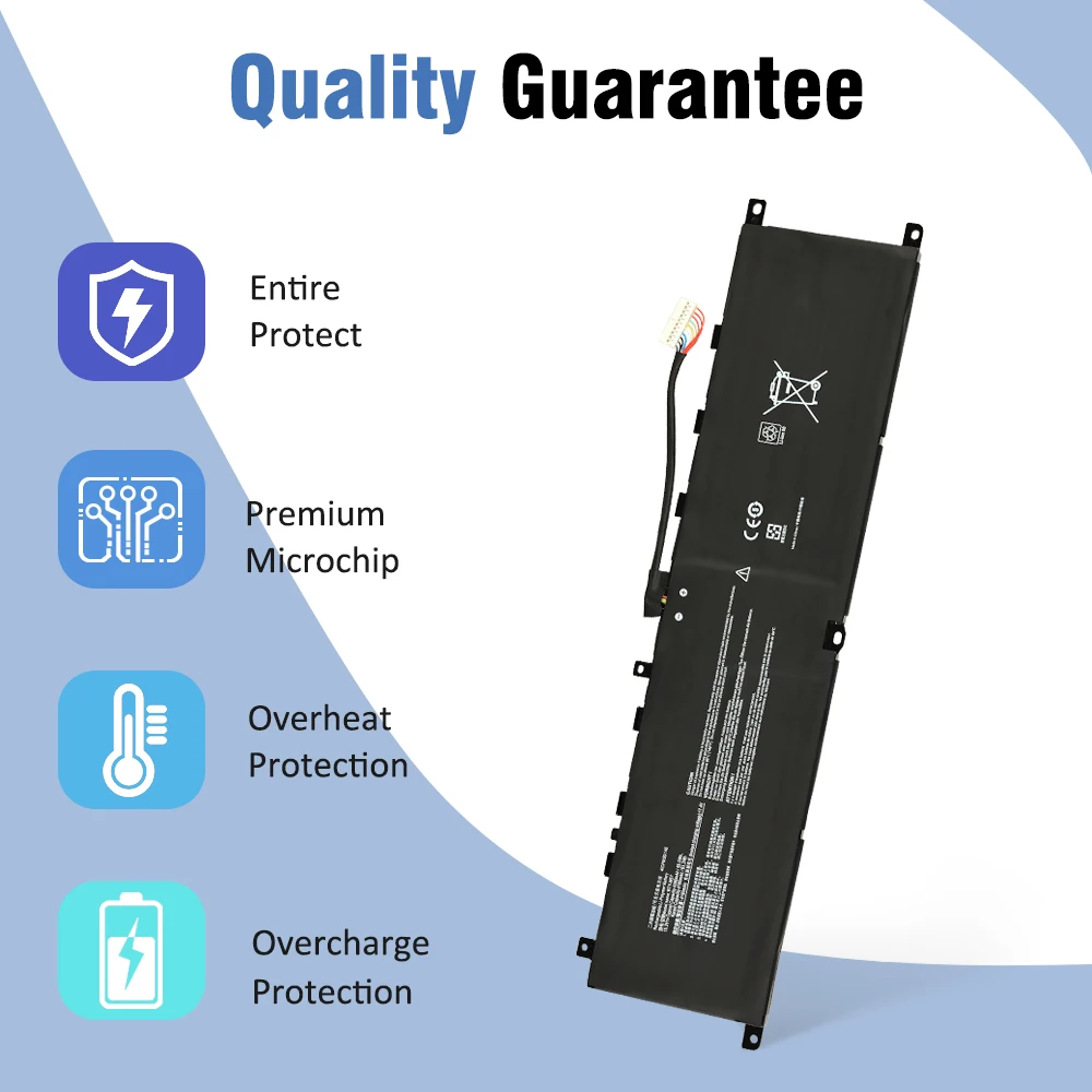 ETESBAY BTY-M57 Laptop Battery For MSI GP66 GP76 MS-17K3 Leopard 10UG Series Notebook 15.2V 4280mAh/65Wh