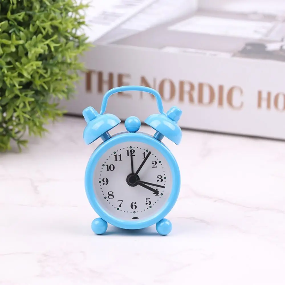 Multi-purpose Classic Mini Alarm Clock Simple Cute Bedside Alarm Clock Silent Small Table Clock Bedside