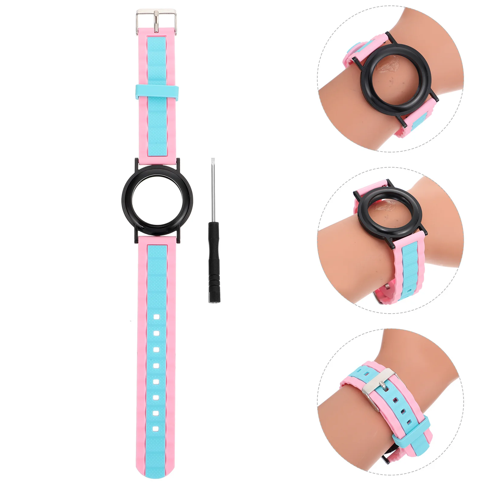 

Watch Band Replace Location Wrist Bracelet Silica Gel Child