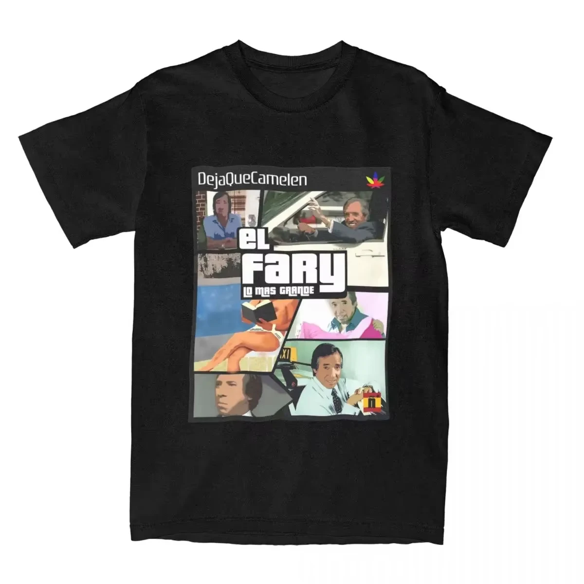 تي شيرت Streetwear El Fary تي شيرت إسباني للترفيه للكبار على الشاطئ Y2K ملابس غير رسمية بأكمام قصيرة أساسية