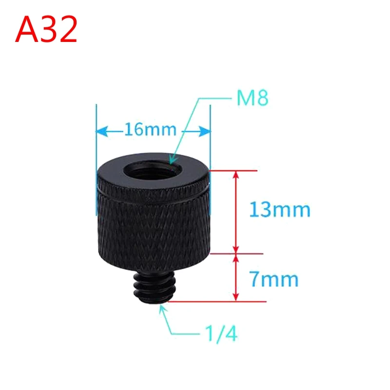 X37E Multi tipi Vite adattatore filettata per treppiede per fotocamera 1/4 Femmina a M4M5 M6M8