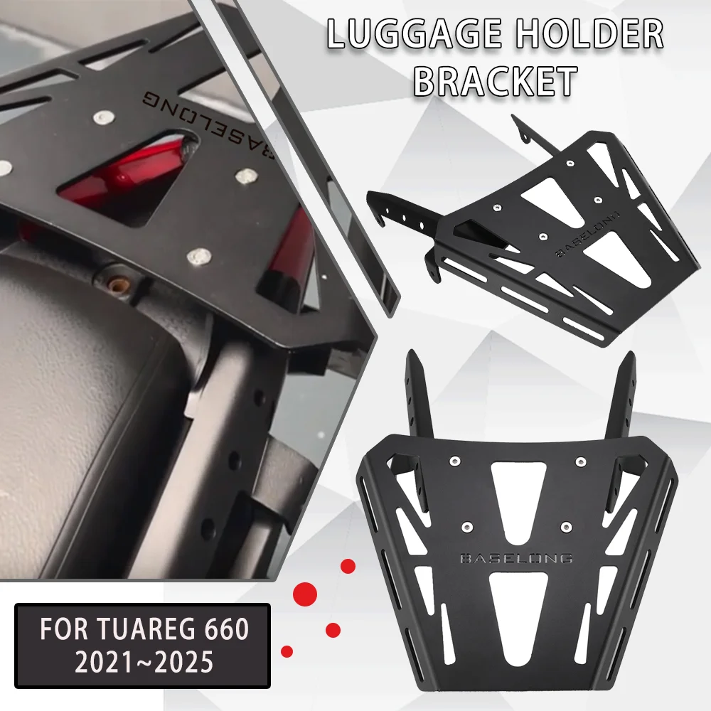 

Motorcycle For Aprilia Tuareg 660 2021-2022-2023-2024-2025 Rear Rack Tail Rack Rear Luggage Holder Top Case Mount Plate Bracket