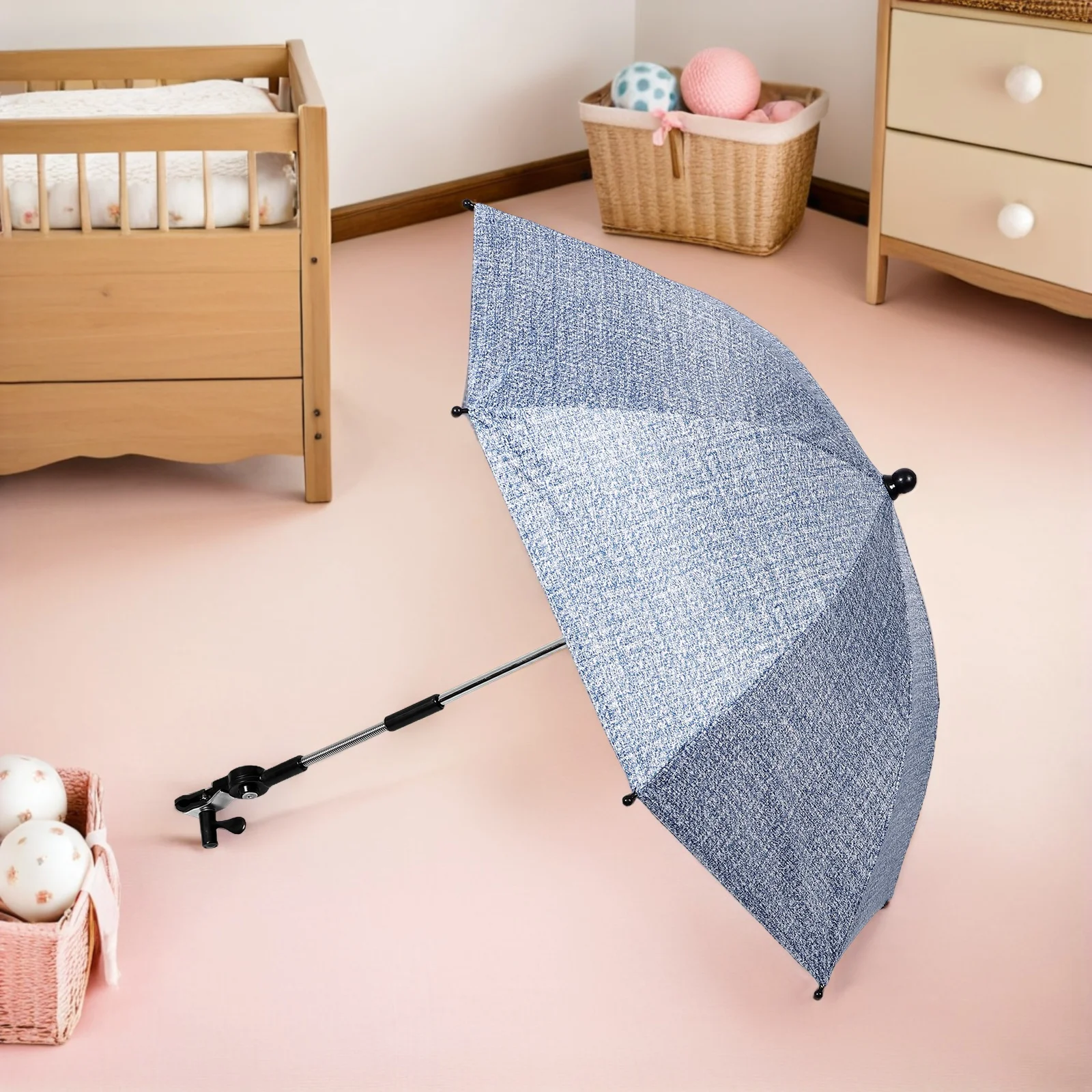 

Children Sunshade Uv Protection Baby Stroller Sun Shade Clip-On Stroller Parasol For Baby Pram Pushchair Outdoor Use