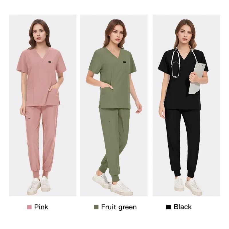 

Hot Sale Nurse Scrubs Set Women Anti Wrinkle Washable Soft Hospital Uniform Medical Scrubs Women Scrubs Sets Medical Accessories