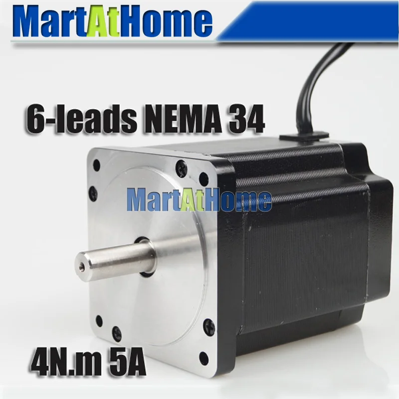 

Leadshine 863S22 / 863S42 CNC 3-Phase NEMA 34 Hybrid Stepper Motor High Torque 4N.m 5A 6-leads