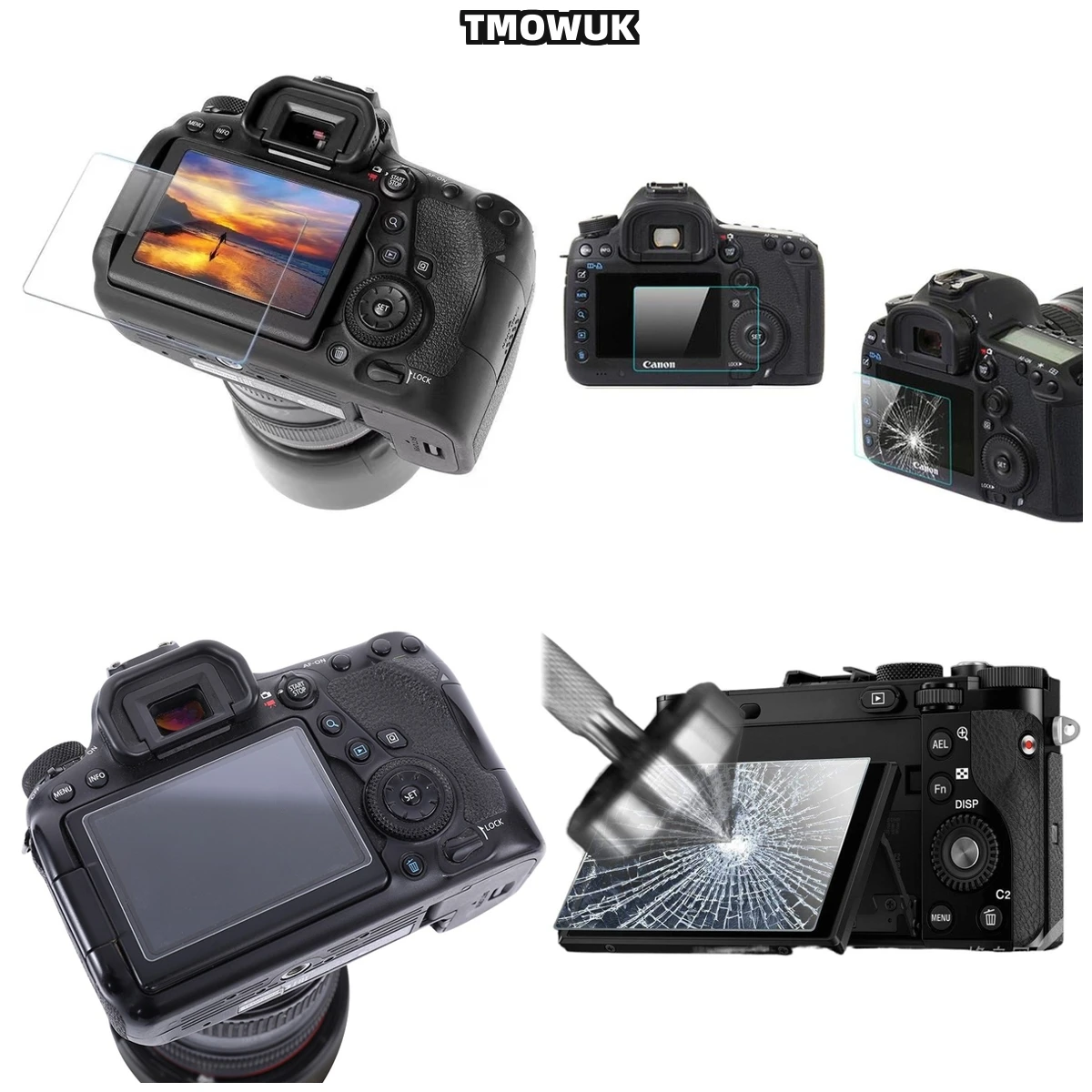

For Canon 1200D 1300D 1500D 2000D Anti-Scratch Film, 9H Hardness, Crystal Clear Display Protection.