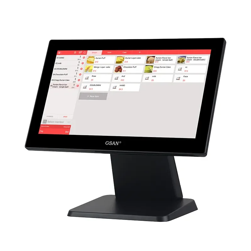 Factory Direct Payment Cash Register All in One 15.6 Inch Touch Screen Pos Machine Desktop Windows Pos System for Restaurant